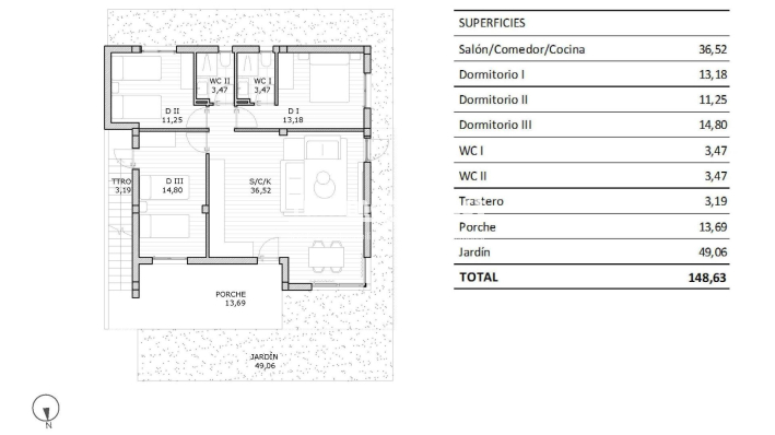 New Build · Bungalow · San Miguel de Salinas · Pueblo