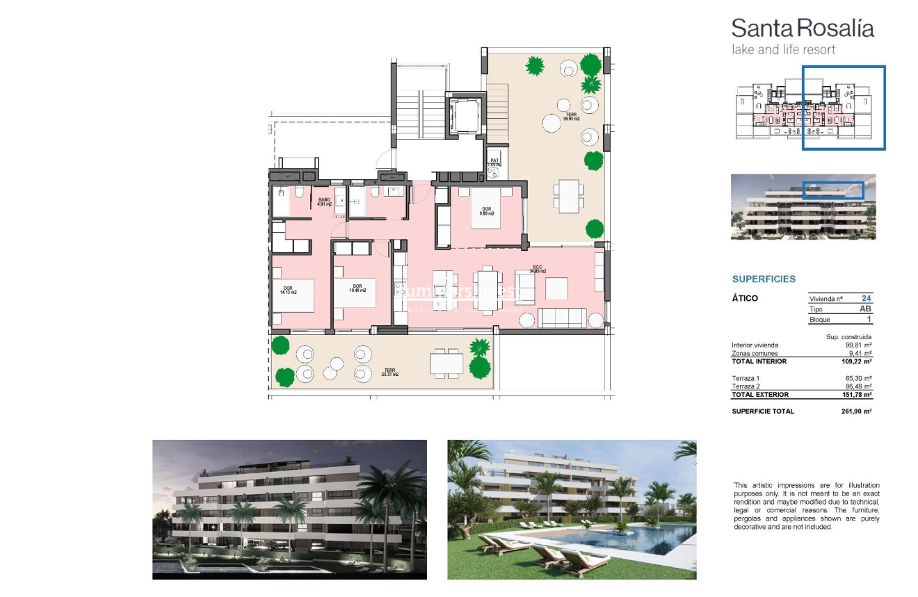 Nieuwbouw Woningen · Penthouse · Torre Pacheco · Santa Rosalia Lake And Life Resort