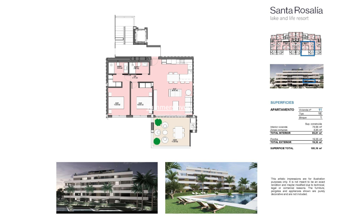 Nieuwbouw Woningen · Apartment · Torre Pacheco · Santa Rosalia Lake And Life Resort