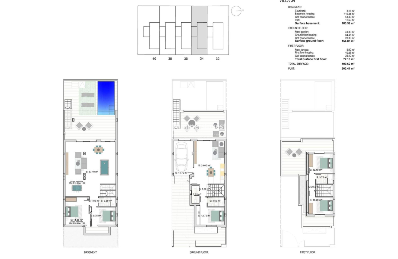 Obra nueva · Town House · Los Alcazares · Serena Golf