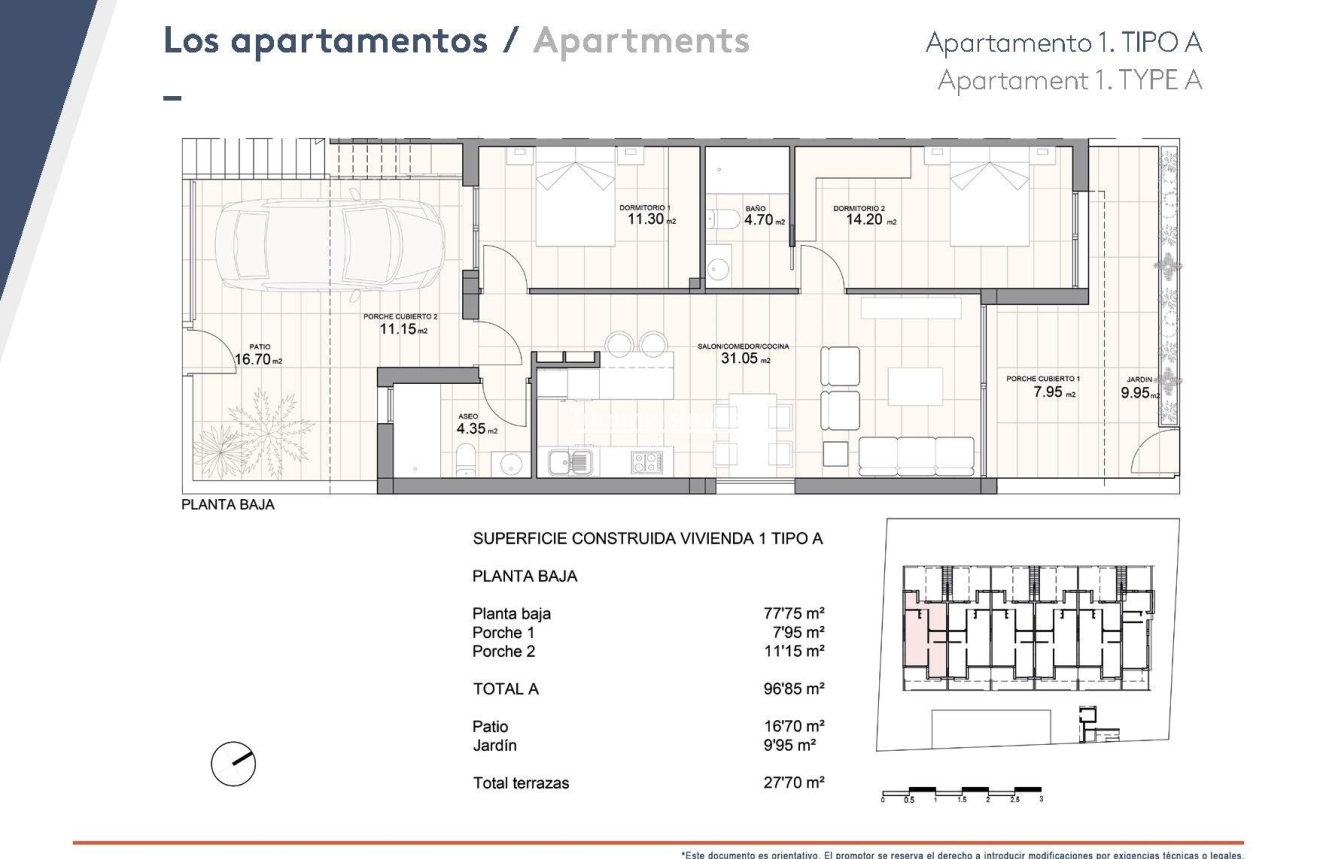 Nieuwbouw Woningen · Bungalow · Pilar de la Horadada · Zona Pueblo