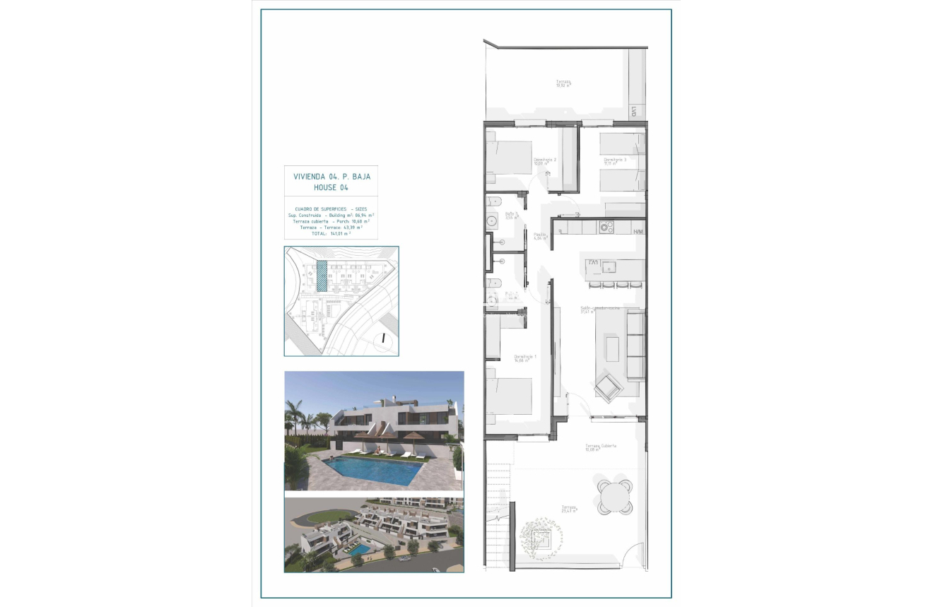 Obra nueva · Bungalow · Vera · Pueblo Salinas