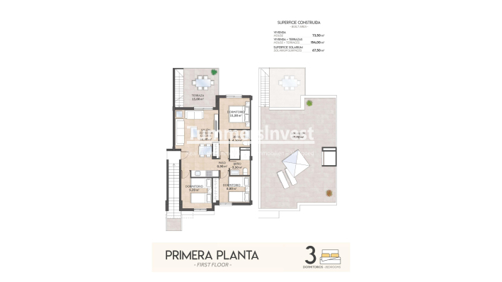 Nieuwbouw Woningen · Bungalow · San Miguel de Salinas · La Cañada