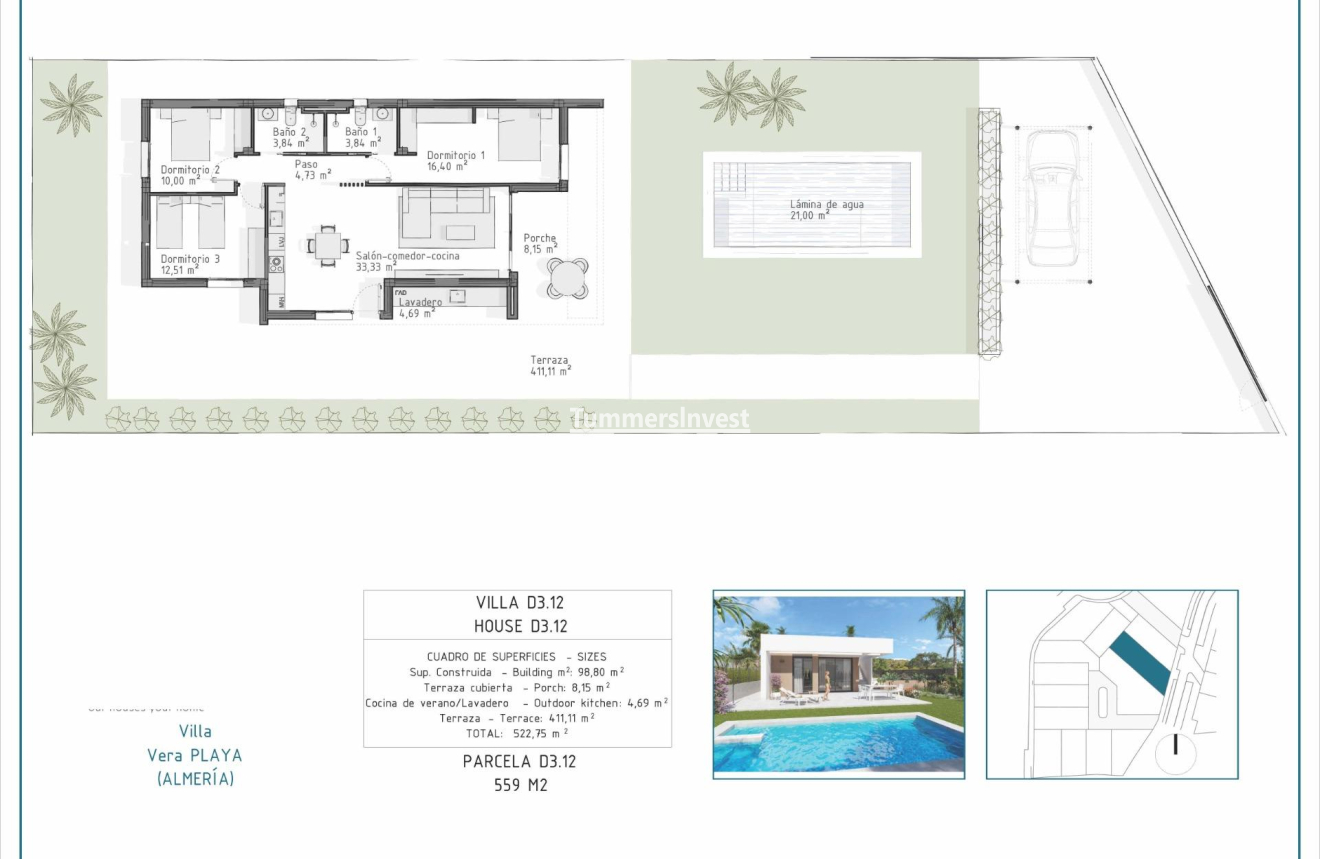 Obra nueva · Villa · Vera · Pueblo Salinas