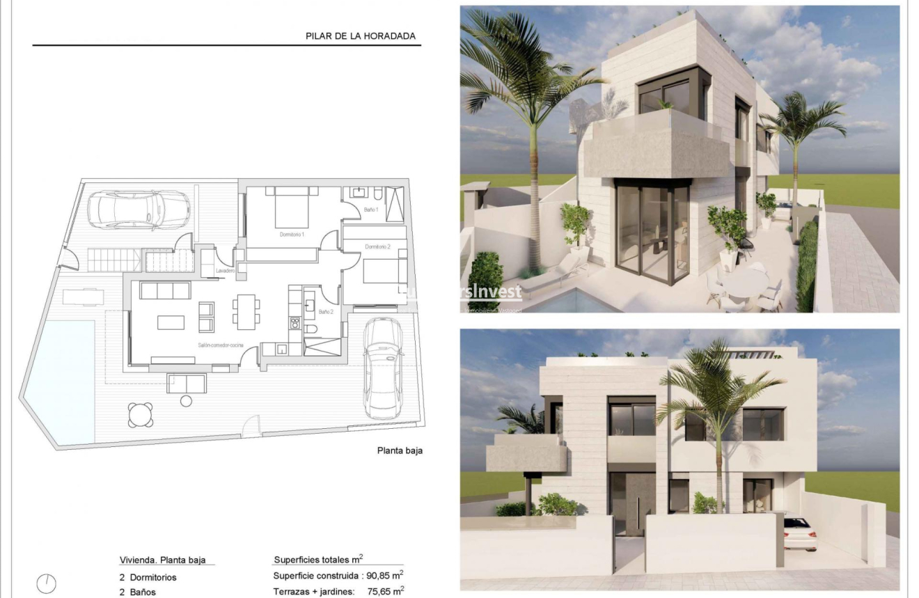 New Build · Bungalow · Pilar de la Horadada · pueblo