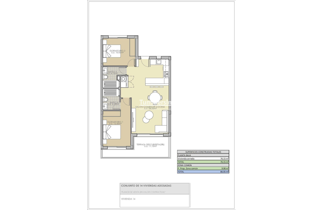 Nieuwbouw Woningen · Bungalow · Rojales · Pueblo