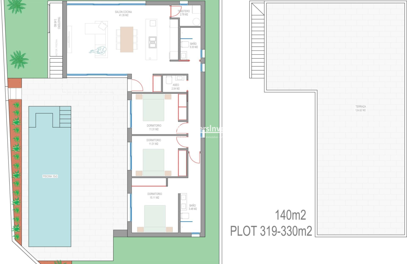 Nieuwbouw Woningen · Villa · San Javier · Parque del doce