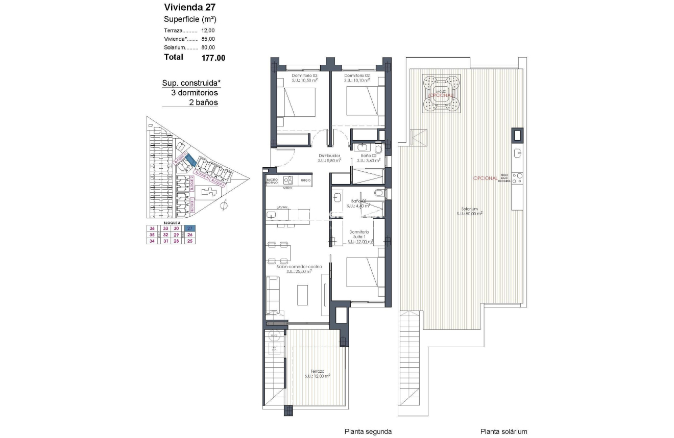 Nieuwbouw Woningen · Penthouse · Los Alcazares · Serena Golf