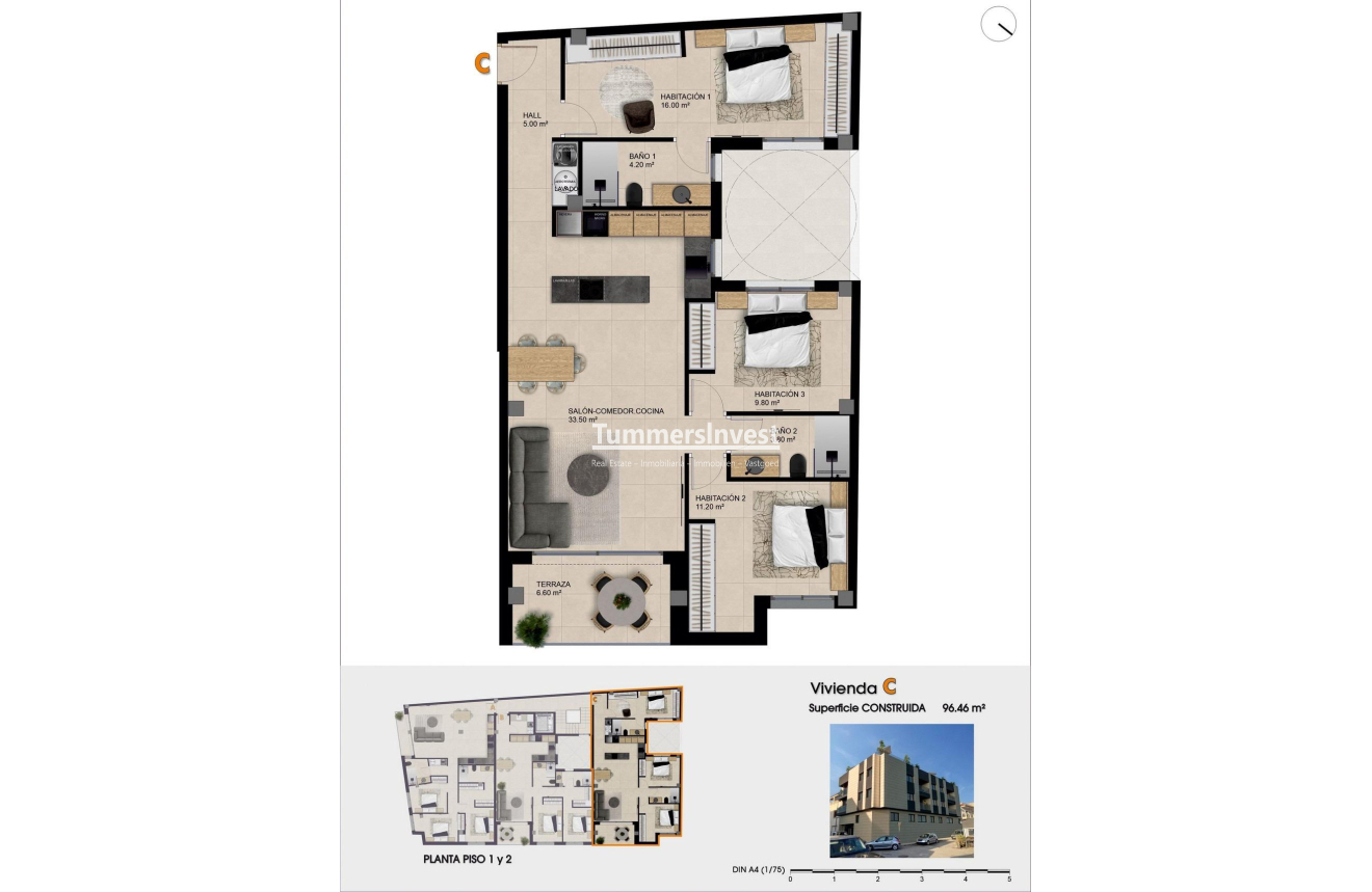 Nieuwbouw Woningen · Apartment · Catral · pueblo