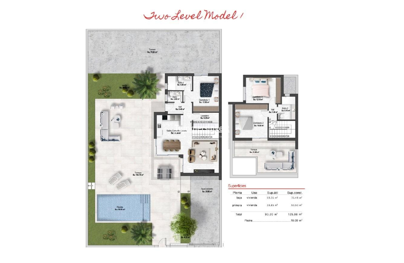 Nieuwbouw Woningen · Villa · Banos y Mendigo · Altaona Golf