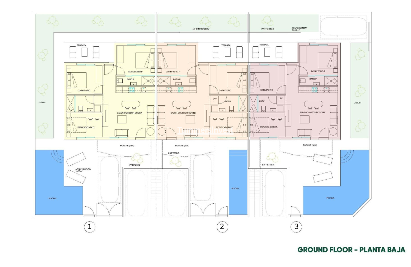 Nieuwbouw Woningen · Bungalow · Pilar de la Horadada · parques de Andromeda
