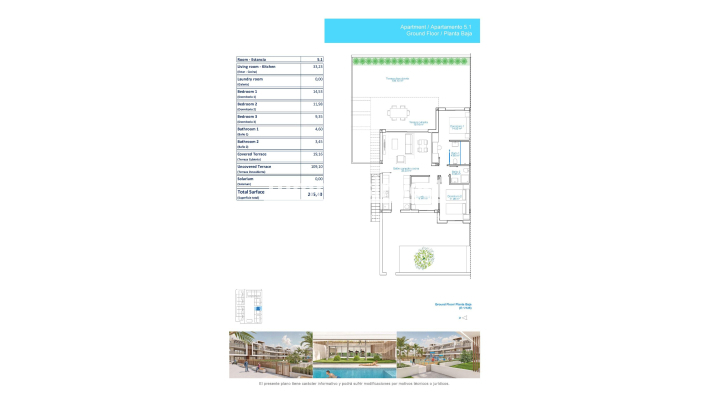 Nieuwbouw Woningen · Bungalow · Pilar de la Horadada · Playa de las Higuericas